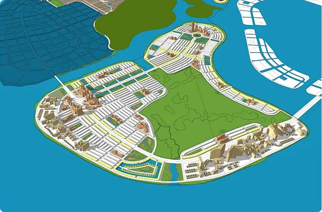 bản vẽ 3D phối cảnh dự án Vinhomes Hạ Long Xanh