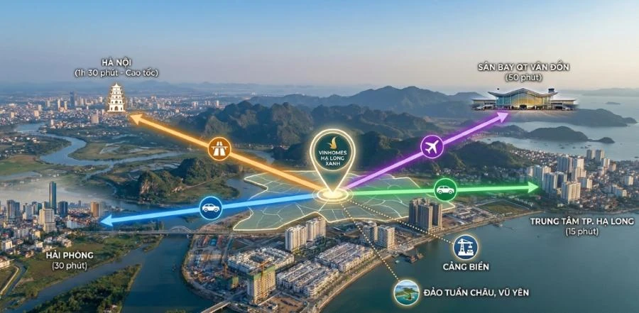 Vị trí Vinhomes Global Gate Hạ Long